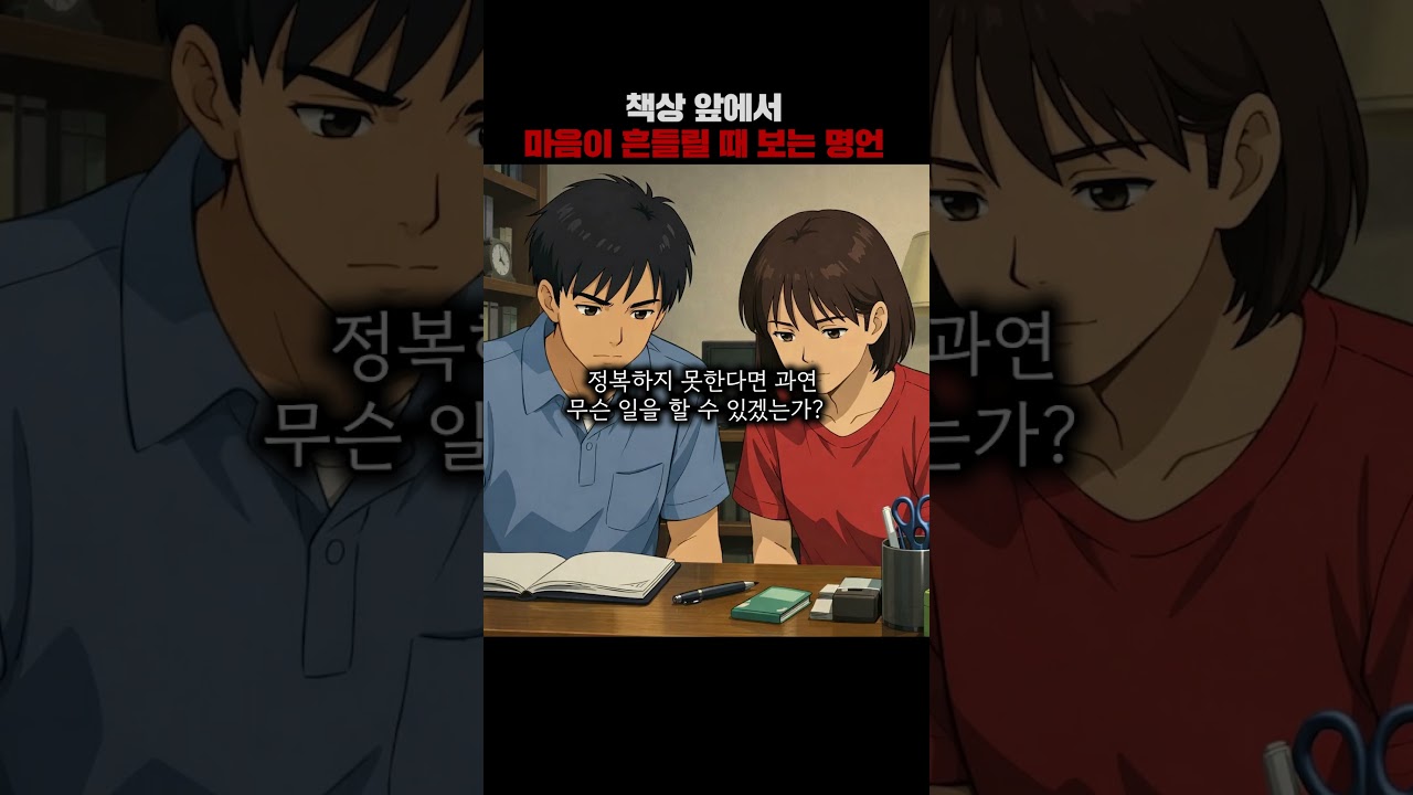 책상 앞에서 마음이 흔들릴 때 보는 명언 #멘탈훈련소 #명언 #철학 #마인드셋 #성장 #쇼펜하우어 #니체 #…