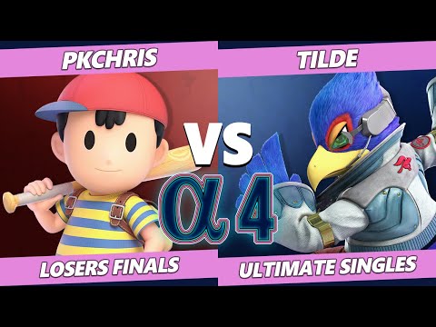 Alpha 4 Losers Finals - Tilde (Falco) Vs. PkChris (Ness) SSBU Ultimate Tournament