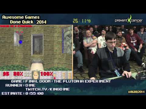 Final Doom: The Plutonia Experiment :: Ultra Violence SPEED RUN (0:45:29) [PC] by Dime #AGDQ 2014