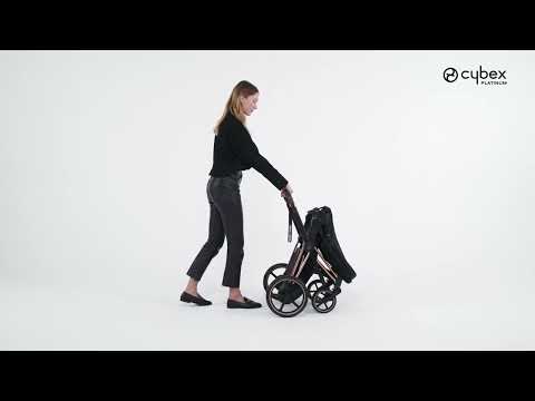 Cybex e-Priam Chrome + brown Ratu rāmis ar karkasu