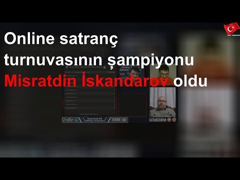 Online satranç turnuvasının şampiyonu Misratdin İskandarov oldu