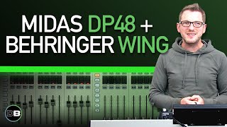 Video thumbnail for Using the Midas DP48 with the Behringer Wing by Drew Brashler