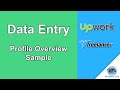 View 22 Upwork Profile Overview Sample For Data Entry