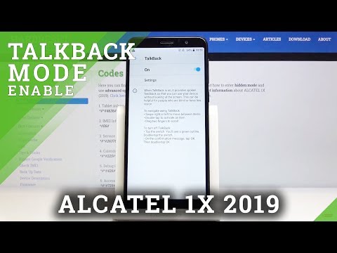 How to Disable Talkback in ALCATEL 1X 2019 – Screen Reader