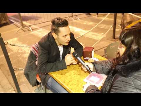 Alessandro Errico intervistato da Alessandra Sacchetta di RaiNews al Festival di Sanremo 2014