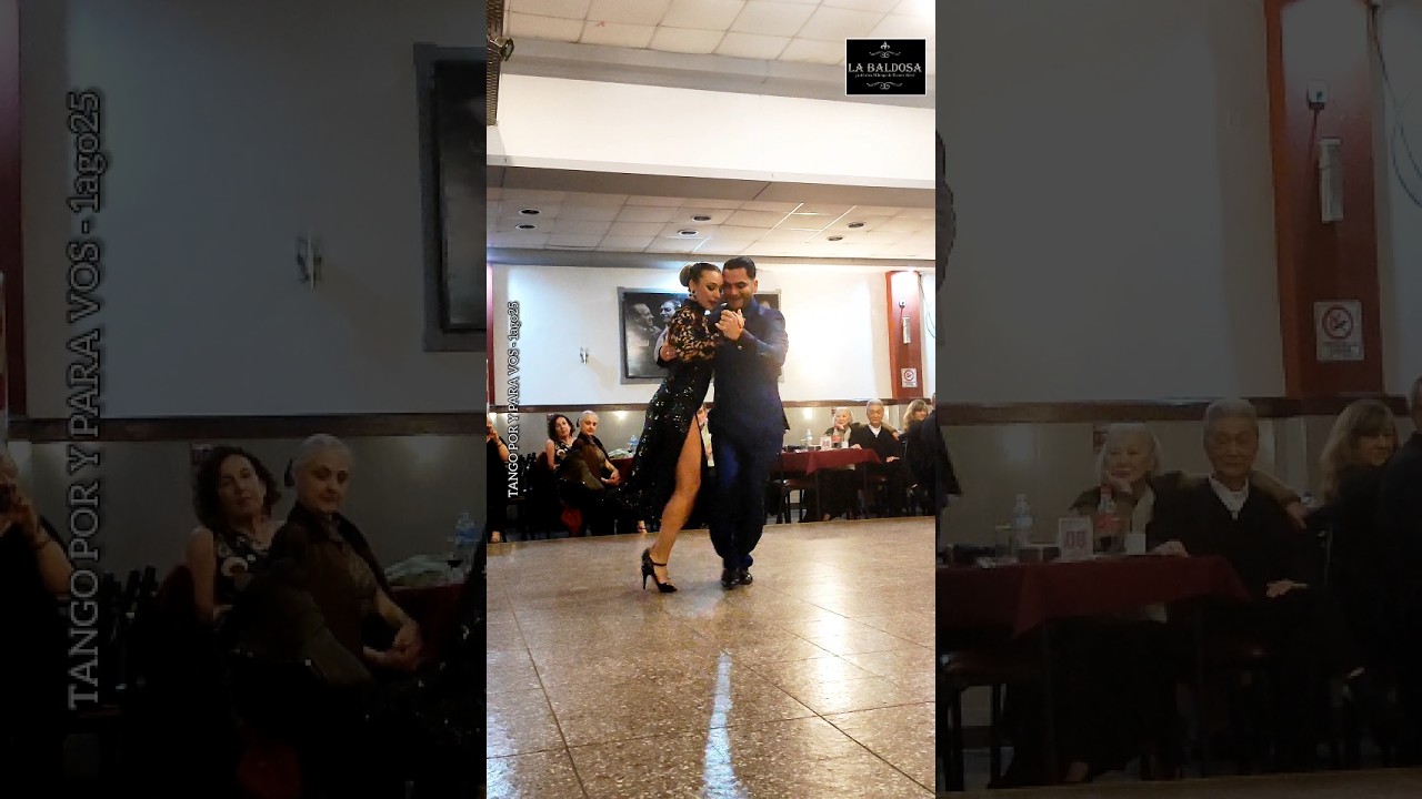Martina Waldman y Alex Moncada. La mañana (D'Arienzo) Milonga La Baldosa 2ago25