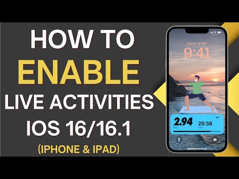 How to Enable Live Activities On iPhone iOS 16.2