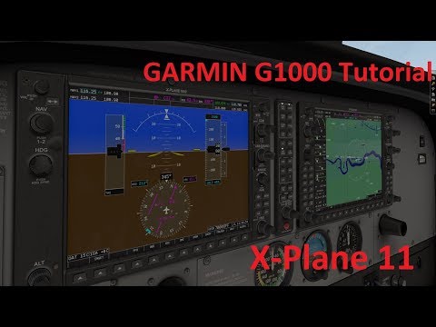 Garmin G1000 Tutorial and demo X-Plane (+ MSFS if you start flight with dep + dest in flight plan)