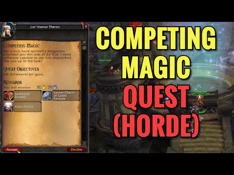 Competing Magic Quest (HORDE) (WoW MOP)
