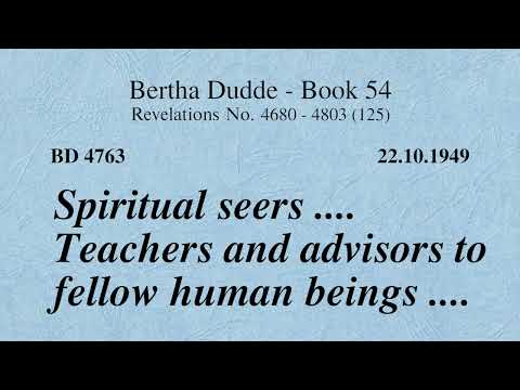 BD 4763 - SPIRITUAL LOOKING .... TEACHERS AND ADVISORS TO FELLOW HUMAN BEINGS ....