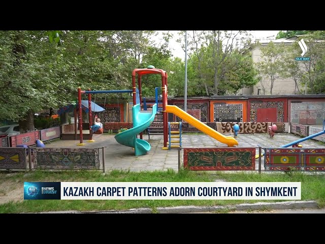 Шымкентте коллекционер тұрғын үй ауласын ұлттық нақышта безендірді