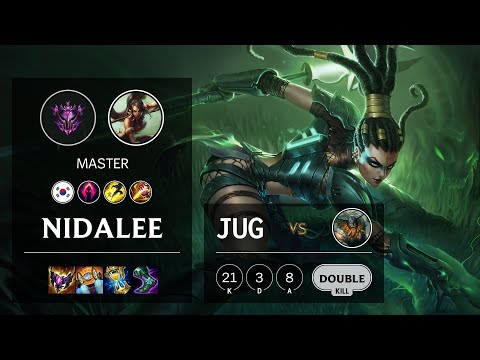 Nidalee Jungle vs Olaf - KR Master Patch 11.23