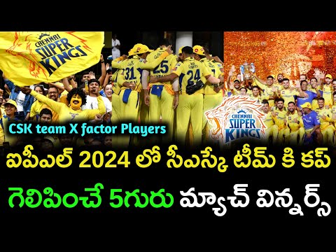 IPL 2024 Chennai super kings team top 5 match winners