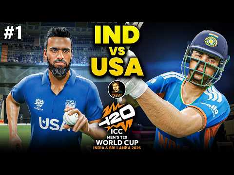 INDIA vs USA | T20 World Cup 2026 1st Match | Cricket 26 Gameplay | RtxVivek