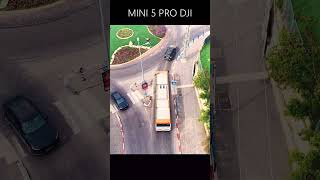 Watch My Drone Track This Bus From the Sky! #drone #mini5pro #dji #רחפן #bus #crazy