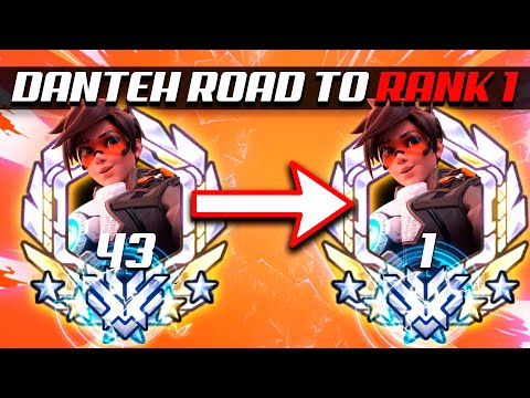 Danteh Pro Tracer - Insane Tracking! 42 elims! [ Overwatch Season 32 Top 500 ]