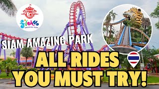 All Rides You Must Try at SIAM AMAZING PARK | Bangkok Thailand