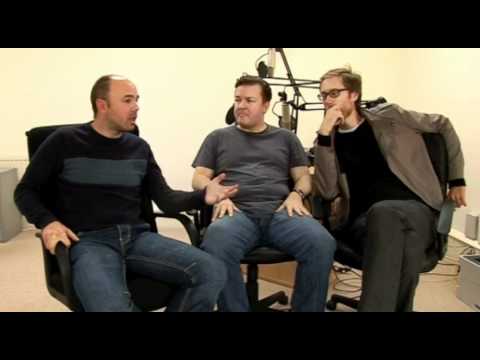 Ricky Gervais, Stephen Merchant and Karl Pilkington - Jason Statham as Karl Pilkington
