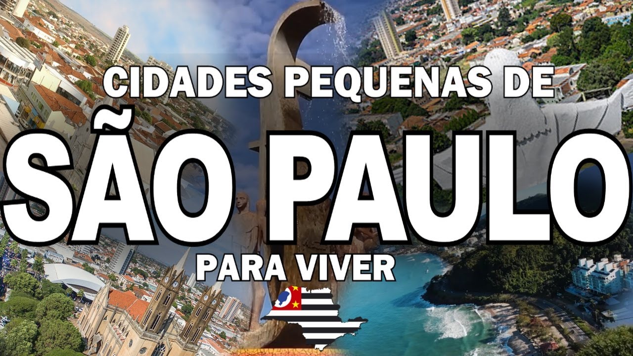 TOP 15 cidades "PEQUENAS" pra viver em SÃO PAULO.