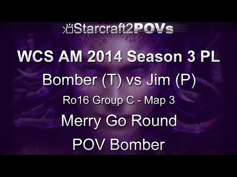 SC2 HotS - WCS AM 2014 S3 PL - Bomber vs Jim - Ro16 Group C - Map 3 - Merry Go Round - Bomber