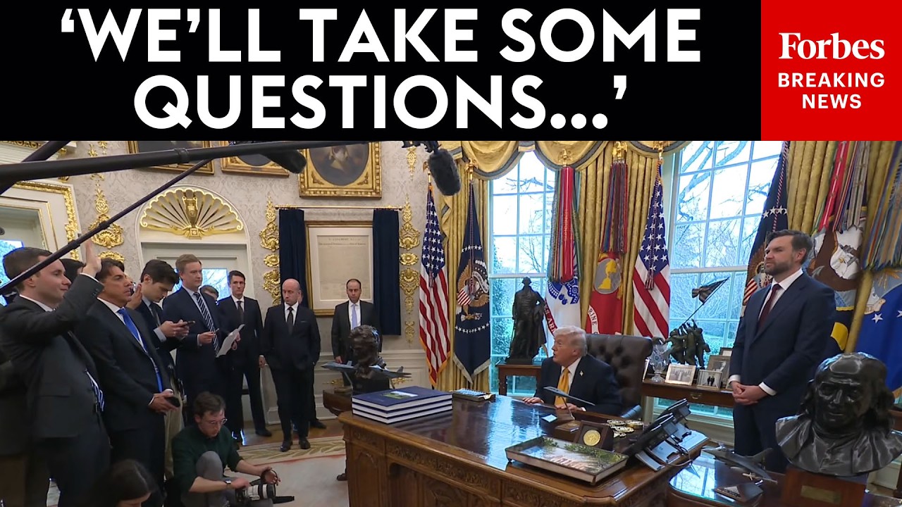 Video | BREAKING NEWS: Trump And JD Vance Take Questions About Iran War, Strait Of Hormuz, Fraud Crackdown
