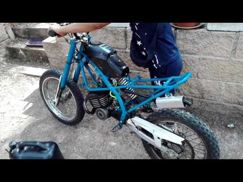 Mecatecno mieteor 50cc First start after engine rebuild