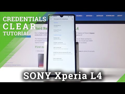 How to Clear Credentials in SONY Xperia L4 – Remove Certificates