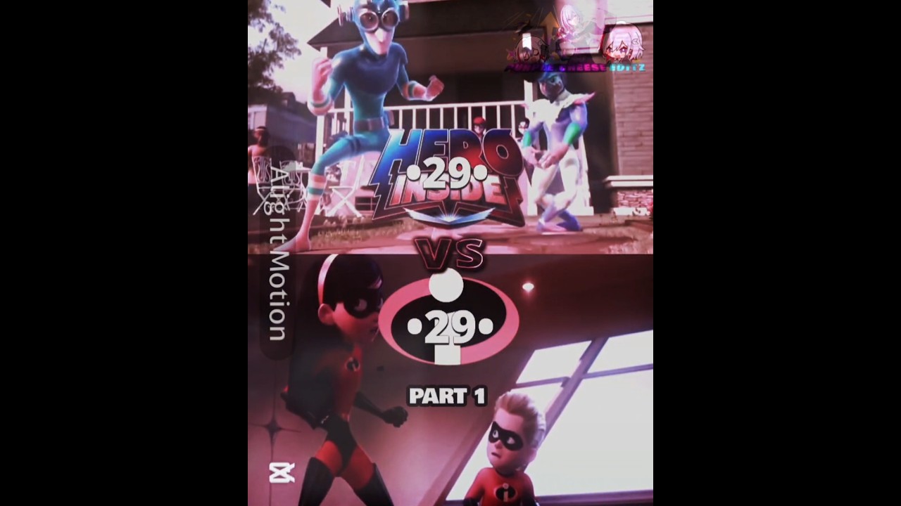 Hero Inside #vs Incredibles | PT 1 | #edit #meme #heroinside #incredibles #fypシ゚ #viral #wisedit