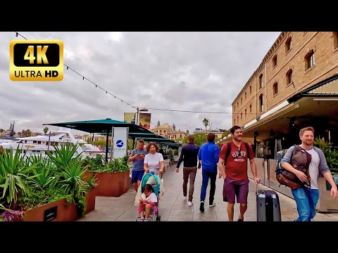 🍂 Explore o outono dourado de Barcelona: Port Vell, distrito de Pobresec | Passeio a pé [4K HDR]