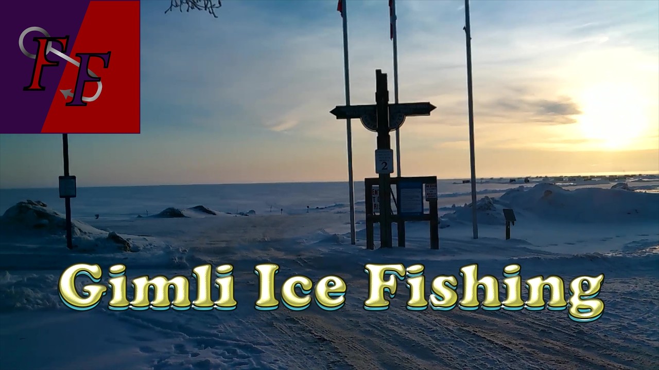 Ice Fishing at Gimli Manitoba