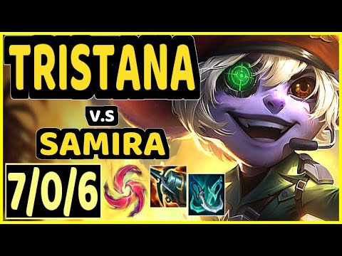 NOMANZ (TRISTANA) vs SAMIRA - 7/0/6 KDA BOTTOM ADC GAMEPLAY - EUW Ranked GRANDMASTER