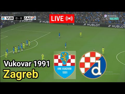 🔴UŽIVO - Vukovar 1991 protiv Dinamo Zagreb l HNL 2025 l Cijela utakmica eFootball Pes 21 Gameplay