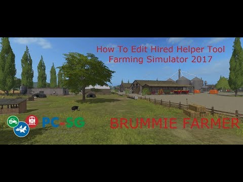 Farming Simulator 2017 | How To Edit Hired Helper Tool Tutorial