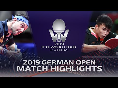 [2019 ITTF German Open] Timo Boll vs Zhou Qihao  2019.10.11