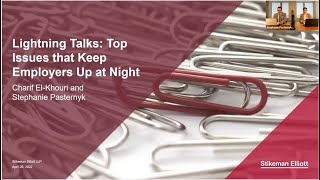Issues that Keep Employers Up at Night