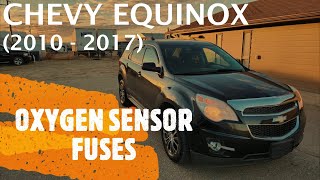 Chevrolet Equinox - OXYGEN O2 SENSORS FUSE LOCATION (2010 - 2017)