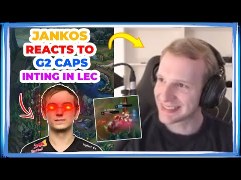 Jankos Reacts to G2 CAPS Lucian INTING in LEC 👀