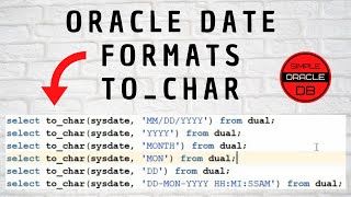 Working with Oracle Date and Time Formats Using the TO_CHAR function