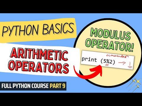 Arithmetic Operators In Python Python Course For Beginners Students Full Python Course Part 9