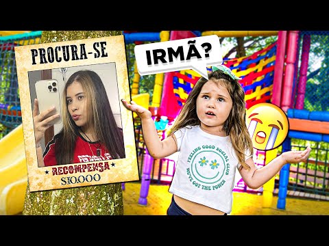 A LARISSA DESAPARECEU NO PARQUINHO E A LAYRA FICOU SOZINHA!