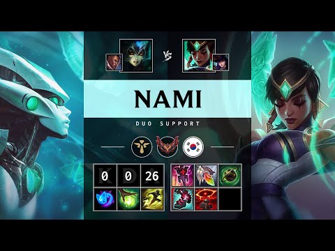 Nami Support vs Karma - KR Grandmaster Patch 25.18