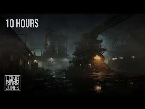 DARK INDUSTRY | Deep & Textured Thunderstorm & Machinery Ambience | RELAX | SLEEP | 10 Hours