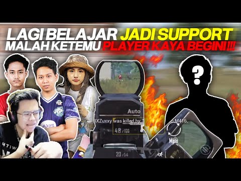 LAGI BELAJAR JADI SUPPORT BARENG (Zuxxy, Microboy, NG)  MALAH KETEMU PLAYER YANG KAYA GINI ! - PUBGM