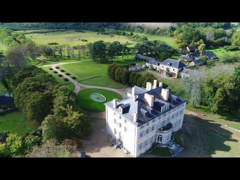 Férias culinárias e cursos de culinária na França - Château de La Barbée visto de cima
