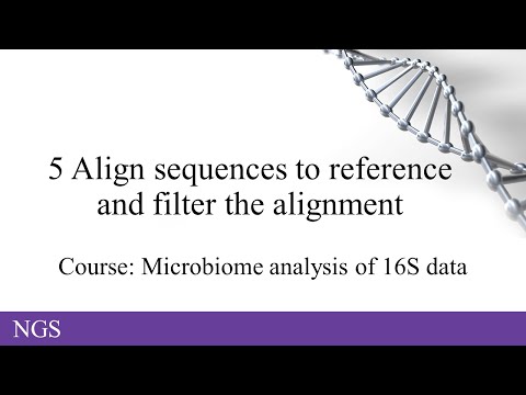 5 Aligning 16S sequences to reference set and filtering the alignment