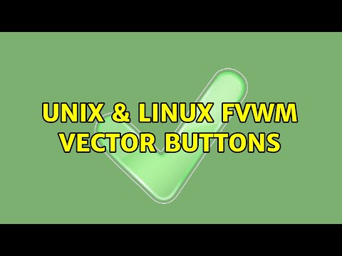 Unix & Linux: Fvwm Vector Buttons