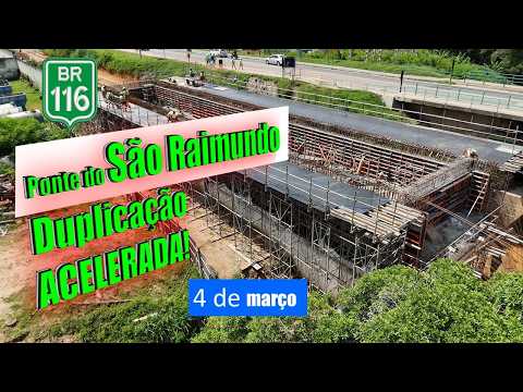 Construção da nova PONTE BR 116 Governador Valadares MG - Extensão 447 metros