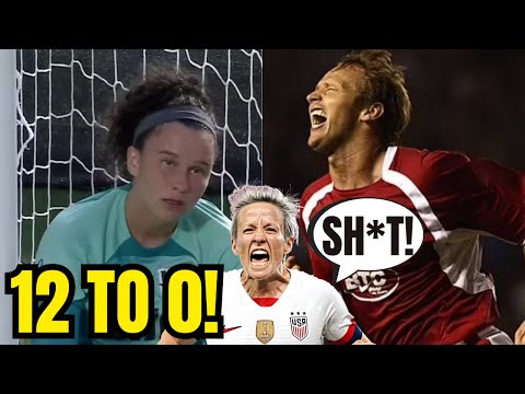 USWNT BLASTED 12 TO 0 By OLD WREXHAM Men's Soccer Team! No Biological Advantages Megan Rapinoe?!