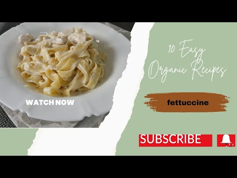 fettuccine with chicken with white sauce
