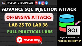 advanced sql injection vulnerability 2022 | attack | offensive  labs | sql lab master #sqlinjection